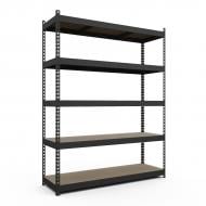 УЦЕНКА! Стеллаж металлический крашеный Меткас Титан 2160x1600x600 мм антрацит ДСП полки 5 шт. (УЦ №2564) УЦЕНКА! Стеллаж металлический крашеный Меткас Титан 2160x1600x600 мм антрацит ДСП полки 5 шт. (УЦ №2564)