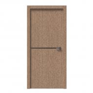 Дверне полотно IN WOOD ET-02 AL ПГ із молдингом і алюмінієвою кромкою 900 мм рустик золотий