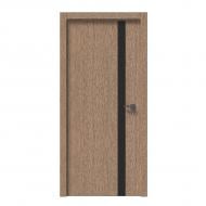 Дверне полотно IN WOOD ET-06 AL ПГ із молдингом і алюмінієвою кромкою 600 мм рустик золотий