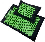 Аплікатор Кузнецова EasyFit Lotus ECO (EF-2710-BG) килимок: 70 × 45 × 2 см, подушка: 43 × 32 × 4 см чорний