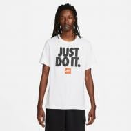 Футболка Nike M NSW TEE FRAN JDI VERBIAGE DZ2989-100 р.L белый