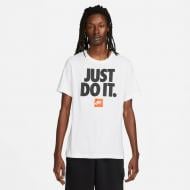 Футболка Nike M NSW TEE FRAN JDI VERBIAGE DZ2989-100 р.XL белый