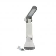 Фонарик аккумуляторный Євросвітло 120 Lm матовое серебро 59377