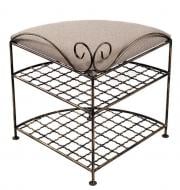 Подставка для обуви Метал Арт угловая Милан 450x450x540 мм коричневый (80358027)