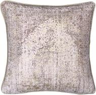 Наволочка декоративна Velvet з ручною вишивкою 45x45 см слонова кістка PANACHE