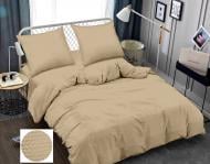 Комплект постельного белья семейный жатка BEIGE бежевый Zastelli