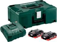 Зарядное устройство + аккумулятор Metabo 2 x LiHD 18В 4,0 А/ч + ASC Ultra + Metaloc 685130000