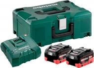 Зарядное устройство + аккумулятор Metabo 2 x LiHD 18В 8,0 А/ч + ASC Ultra + Metaloc 685131000