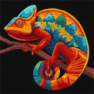 Картина по номерам Темный хамелеон 30х30 см Ideyka
