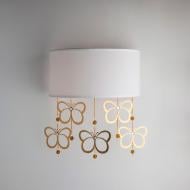 ВІТРИНА! Бра Strotskis Papillon 2x40 Вт E14 білий/золото 288/2