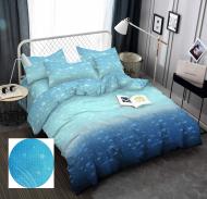 Комплект постельного белья семейный JH5810-6 голубой Zastelli