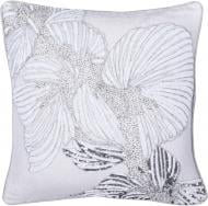 Наволочка декоративна Lurex Line з ручною вишивкою 45x45 см срібний PANACHE