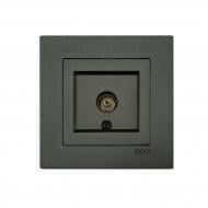 Механизм розетки TV проходная без заземления EXEN Karell IP20 антрацит 290-001303-257
