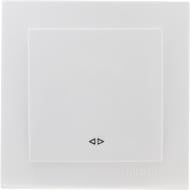 Выключатель перекрестный одноклавишный Nilson Touran без подсветки белый 24111010