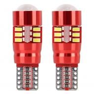 Автолампа світлодіодна AMiO LED CANBUS 27SMD 3014 T10e W5W 2,5 Вт 2 шт. (01446)