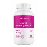 Жиросжигатель Sporter L-carnitine 670 мг + CoQ10 30 мг 45 капс.
