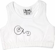 Майка детская для девочекдетские Charmante р.110 белый 201027B-SGT