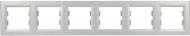 Рамка шестиместная Schneider Electric ASFORA горизонтальная алюминий EPH5800661