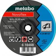 Круг зачисний по нержавіючій сталі Metabo Novoflex A 24 180x6,0x22,2 мм 616465000 Круг зачисний по нержавіючій сталі Metabo Novoflex A 24 180x6,0x22,2 мм 616465000