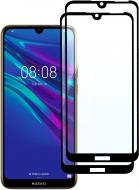 Защитное стекло 2E комплект 2 в 1 Basic для Huawei/Honor 6 Pro 2019/Y6 2019/Play 8A (2E-H-Y6-19-IBFCFG-BB) 2.5D FCFG Black Border