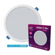 Світильник вбудовуваний (Downlight) ELM Disk V 15 Вт 4000 К білий 26-0086