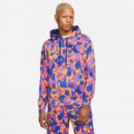 Джемпер Nike CLUB+ FT PO HOODIE AOP DX0791-551 р. M разноцветный