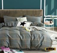 Комплект постельного белья полуторный MX 102/GLACIER GRAY серый Zastelli