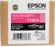 Картридж Epson  T580A Vivid Light Magenta C13T580A00 пурпурний C13T580A00