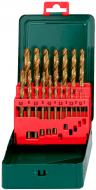 Набор сверл Metabo HSS-TiN 1-10 мм 19 шт. 627156000