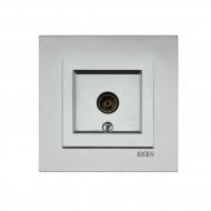 Механизм розетки TV проходная без заземления EXEN Karell IP20 серебро 290-001003-257