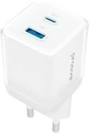 Мережевий зарядний пристрій Proove Pure GaN Plus 30W (Type-C + USB) (WCPU30111202) white