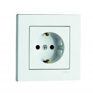 Механизм розетки бытовая с заземлением EXEN Karell IP20 белый 290-000103-237