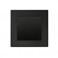 Механизм выключателя кнопочный одноклавишный EXEN Karell без подсветки черный 290-001402-200