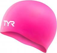 Шапочка для плавания TYR Wrinkle-free Silicone LCS-693 one size розовый