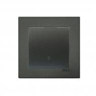 Вимикач прохідний одноклавішний EXEN Karell без підсвітки антрацит 290-001302-209 Вимикач прохідний одноклавішний EXEN Karell без підсвітки антрацит 290-001302-209