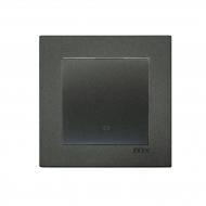 Вимикач перехресний одноклавішний EXEN Karell без підсвітки антрацит 290-001302-214 Вимикач перехресний одноклавішний EXEN Karell без підсвітки антрацит 290-001302-214