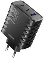 Зарядное устройство Proove Speed Surge Gan 65W (USB + 2 Type-C) black (WCSS60120001)