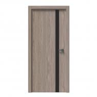 Дверное полотно IN WOOD ET-06 ПГ с черным молдингом и кромкой 900 мм ель карпатская