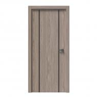 Дверное полотно IN WOOD ET-07 ПГ с черным молдингом и кромкой 700 мм ель карпатская
