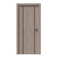 Дверное полотно IN WOOD ET-07 ПГ с черным молдингом и кромкой 800 мм ель карпатская