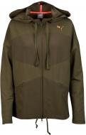 Толстовка Puma TRANSITION FZ Jacket 59238114 р. L оливковый