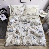 Комплект постельного белья двуспальный 4284 Р бежевый Zastelli