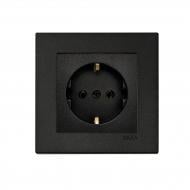 Механізм розетки побутова із заземленням EXEN Karell IP20 чорний 290-001403-237