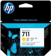 Картридж HP 711 3-pack CZ136A yellow