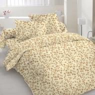 Комплект постельного белья двуспальный Бежевые цветы бежевый Zastelli