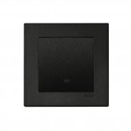 Выключатель реверсивный одноклавишный EXEN Karell без подсветки черный 290-001402-214