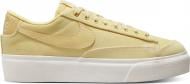 Кроссовки женские демисезонные Nike W BLAZER LOW PLATFORM CNVS DV7475-200 р.39 бежевые