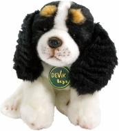 М'яка іграшка Devik Спанієль Принц Чарлі 20 см білий із чорним JD-1509