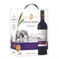 Вино African Winery Pinotage Bag in Box червоне сухе 3 л