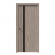 Дверное полотно IN WOOD ET-13 ПГ с черным молдингом и кромкой 700 мм ель карпатская